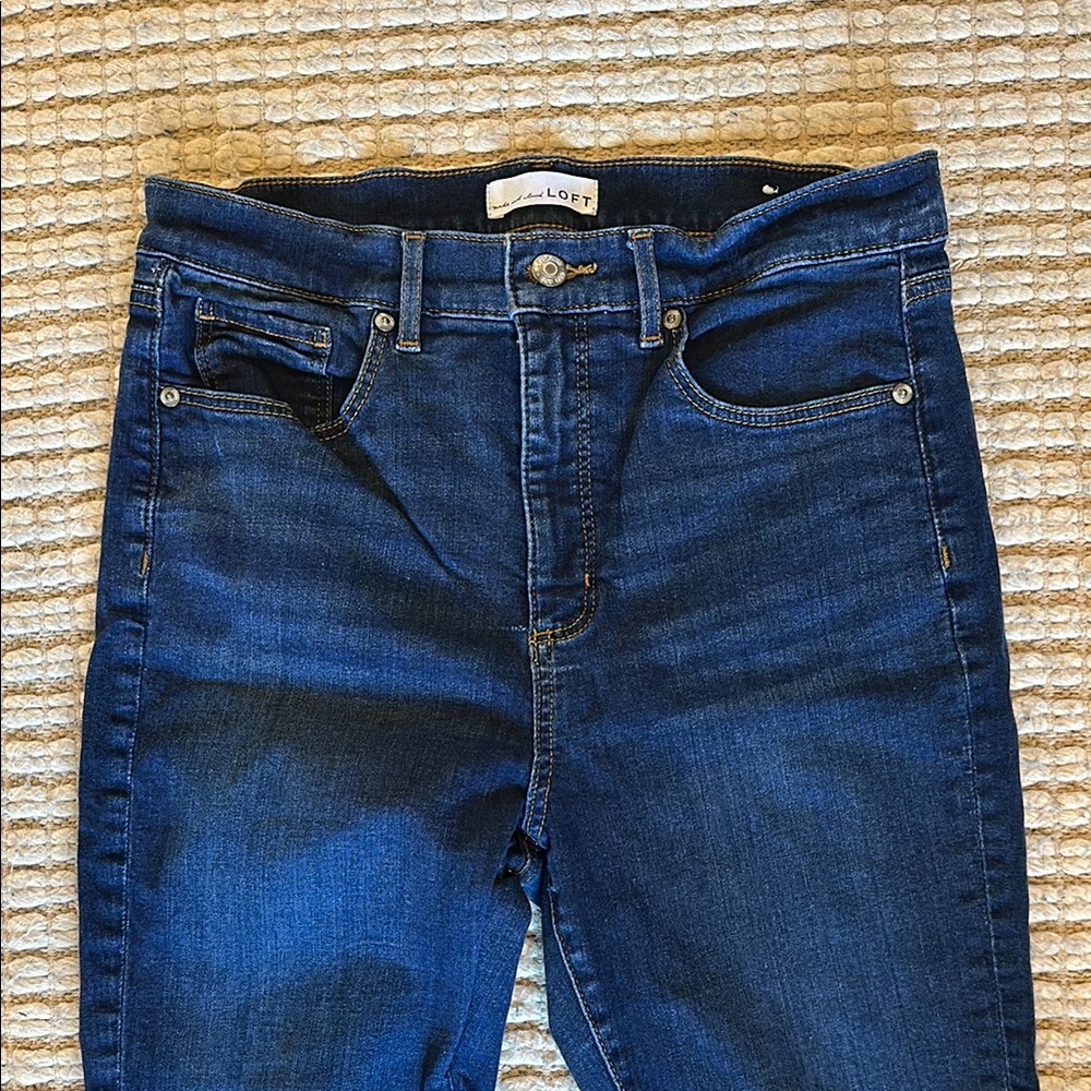 LOFT The Skinny high rise dark wash | 10P - Picture 3 of 4